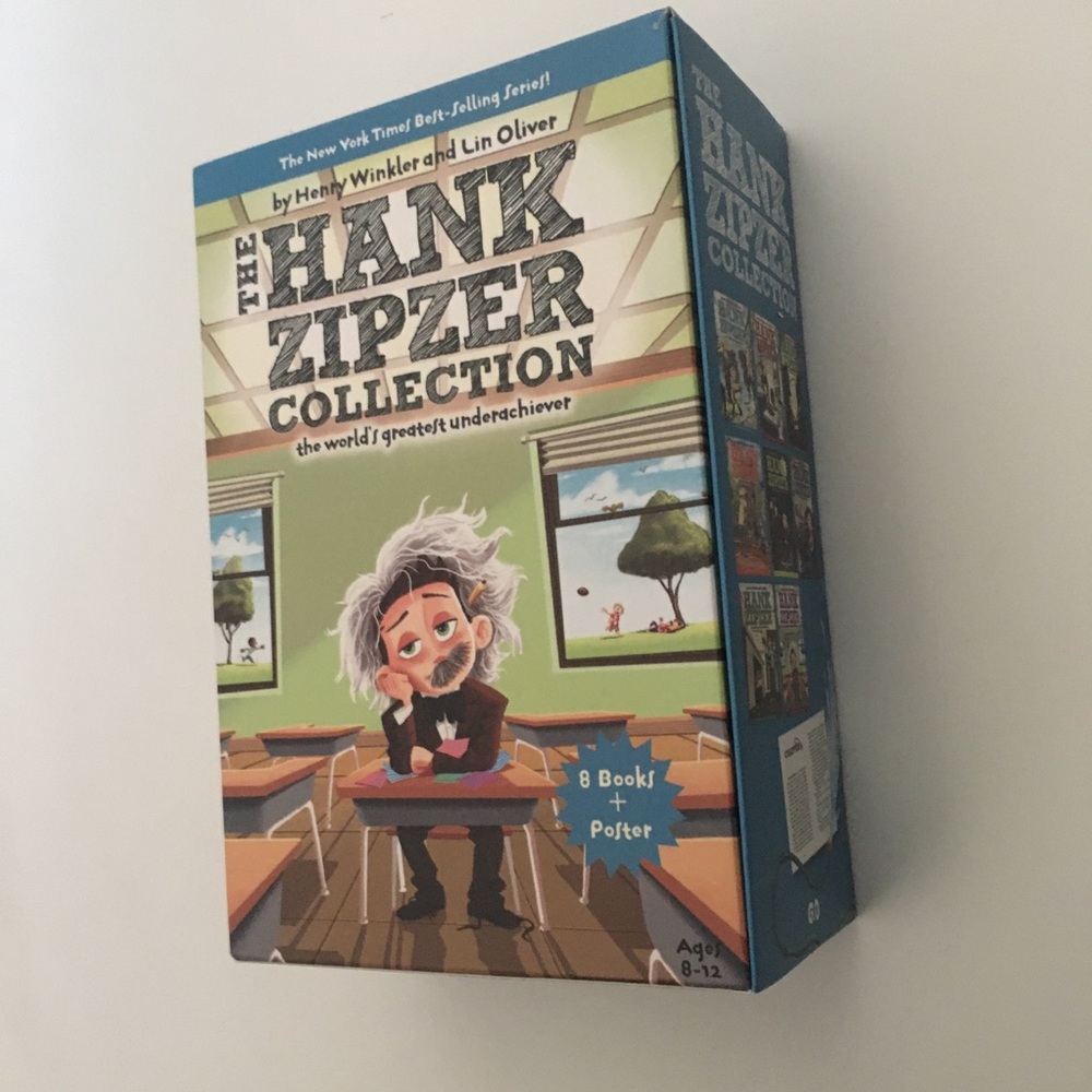 The Hank Zipzer Collection Box Set of 8 Books and Poster Ages 8 and up